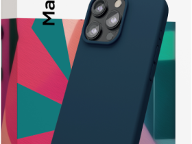 Клип-кейс VLP Aster Case с MagSafe для Apple iPhone 15 Pro тёмно-синий