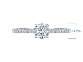 Кольцо из белого золота э4012кц01230951