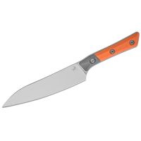 Нож кухонный универсальный Microtech Utility Knife, сталь M390MK, рукоять G10, оранжевый
