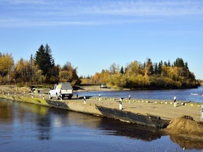 Открыто движение по наплавным мостам на автомобильной дороге «Вилюй» в Якутии
