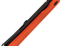 Складной нож SRM 135L-GJ, сталь 14C28N, рукоять G10, оранжевый/черный
