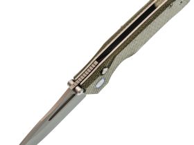 Складной нож Remette Rhino, сталь Sandvik 14C28N, рукоять микарта, зеленый