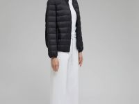 Стеганый пуховик с натуральным пухом