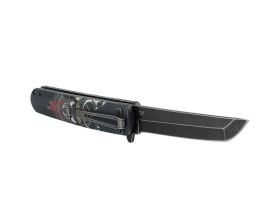 Складной нож Ganzo G626-BS, сталь 440А, рукоять пластик, черный самурай