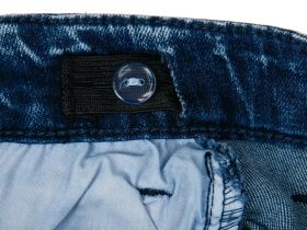 Брюки текстильные джинсовые для девочек