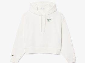 Женская флисовая толстовка Lacoste оверсайз