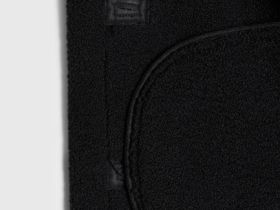 Дублёнка из искусственной кожи с мехом для девочек, Черный