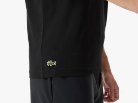 Мужская хлопковая футболка Lacoste классического кроя