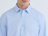 Рубашка из хлопка, Голубой