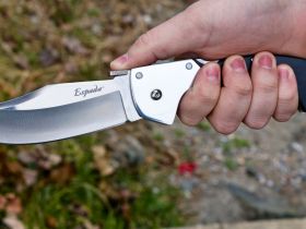 Нож складной Cold Steel Espada (Large), сталь CPM-S35VN, рукоять G10/алюминий, черный