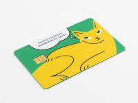 Наклейка на карту "Хочется человеческого..."