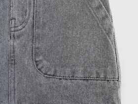 Джинсовая короткая юбка для девочек, Серый