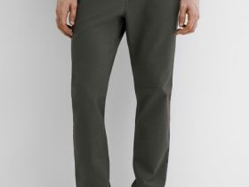 Базовые брюки Slim fit, Коричневый