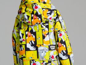 Куртка текстильная с полиуретановым покрытием для девочек (ветровка)