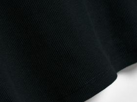 Футболка в рубчик, Черный