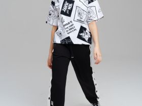 Брюки трикотажные для девочек