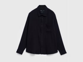 Рубашка из вискозы, Черный