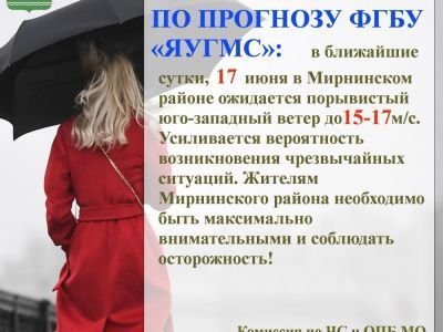 Штормовое предупреждение на субботу