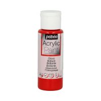 Акрил для декора Pebeo "Acrylic Paint" 59 мл, глянцевый, красный