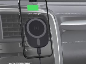 Автомобильный держатель Deppa (55210) Universal QI для смартфона в воздуховод/лобовое стекло 15W (черный)