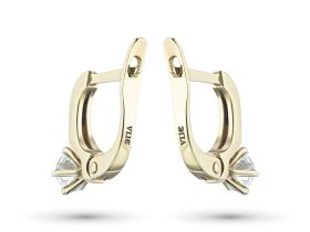 Серьги из желтого золота с бриллиантами э0301сг08070700
