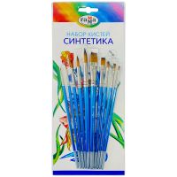 Набор кистей синтетика Гамма "Классические" 10 шт, блистер, европодвес