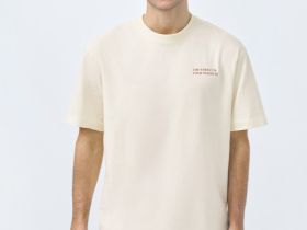 Футболка из хлопка с принтом, Белый