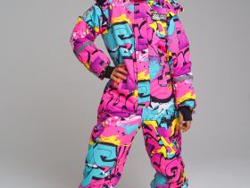 Зимний комбинезон из мембранной ткани для девочки