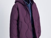 Полупальто утепленное с воротником-стойкой