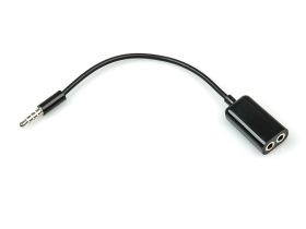 Переходник KY-39 AUX (3.5mm) на (2x3.5mm) (черный)