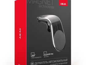 Автомобильный держатель магнитный Akai PM-529MV Чёрный