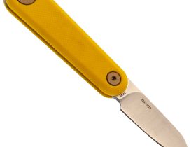 Складной нож Sanrenmu 325S-GY2, сталь 12C27, рукоять G10, желтый