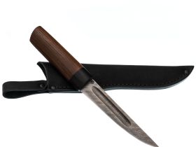 Походный нож Северный, сталь дамаск, рукоять ясень