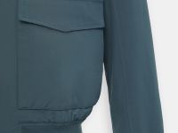 Ветровка-бомбер со съемным капюшоном