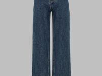 Широкие джинсы с высокой посадкой