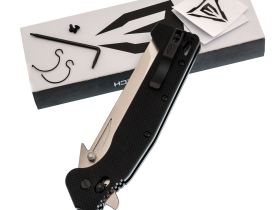 Складной нож Obertech ns-02 Tanto satin, сталь VG-10, рукоять G10, черный