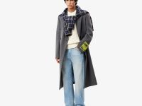 Мужской толстый шерстяной свитер Lacoste с круглым вырезом