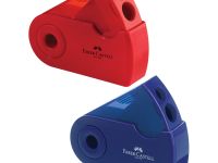 Точилка Faber-castell двойная Sleeve красный/синий