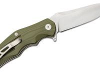 Складной нож QSP Pangolin, сталь D2, рукоять G10, зеленый