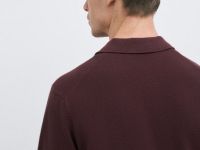 Поло текстурной вязки, Фиолетовый
