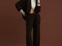 Трикотажные брюки с шерстью и кашемиром