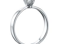 Помолвочное кольцо из белого золота э4712кц07220201