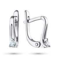 Серьги из серебра с бриллиантами э0601сг05156800