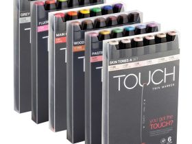 Набор маркеров Touch Twin 6 цв, серые тона
