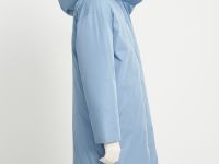 Пуховое пальто с переливающимся эффектом