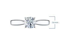 Классическое кольцо из белого золота э4712кц09210855_white