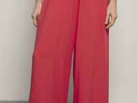 Брюки широкого кроя на резинке