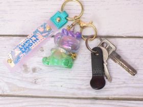 Брелок "Unicorn shine", purple-green