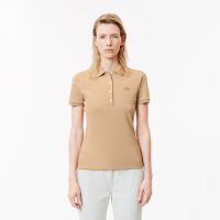 Женское поло Lacoste приталенного кроя из эластичного хлопка