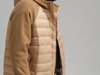 Стеганая куртка с наполнителем из натурального пух